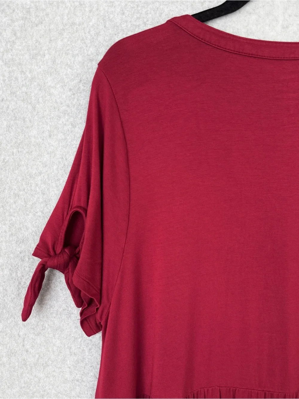 Torrid Super Soft Knit Top Tunic Womens 3X Red Stretch Casual Short Sleeve READ - Picture 10 of 15